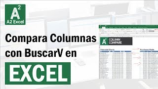 Comparar 2 Columnas con BuscarV en Excel  y también resaltar diferencias [upl. by Atteynad]