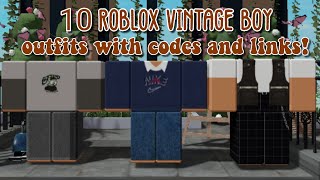 10 Roblox Vintage Boy Outfits with codes and links [upl. by Alisia370]