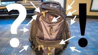 SwissGear 1900 Backpack Review Such A Thing As TOO Many Pockets [upl. by Dupuy264]