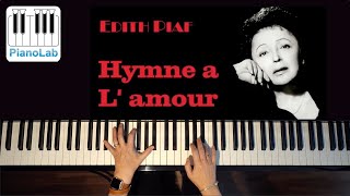 Hymne à lamour  Edith Piaf  Piano Cover  HD [upl. by Lewie]