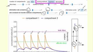 Pharmacokinetic Modeling Interactive Simulation [upl. by Lindon465]