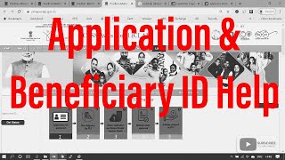 PMAY Application ID and Beneficiary ID tips  Important video for PMAY status check [upl. by Aicinoid]