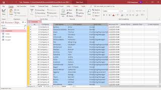 How to Resize Columns in Datasheet View in MS Access  Office 365 [upl. by Yenobe446]