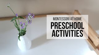 MONTESSORI AT HOME Preschool Activities  Montessori Homeschool Preschool [upl. by Maxfield]