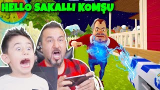 SAKALLI KOMŞUNUN GİZEMLİ KONTROL ODASI  hello neighborscary teacher gibi DARK RIDDLE OYNUYORUZ [upl. by Healey]