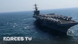 When An Aircraft Carrier Goes To War  Forces TV [upl. by Eelyam]