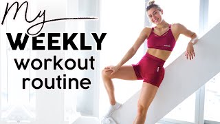 My CURRENT Training Routine Full WEEK of Workouts [upl. by Baskett]