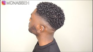 MENS NATURAL CURLY HAIR ROUTINE  KINKY TO CURLY [upl. by Heisel]