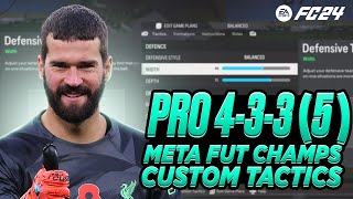 PRO 433 5 META CUSTOM TACTICS  INSTRUCTIONS FC 24 [upl. by Esten]