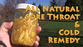 Natural Sore Throat and Cold Remedy at HOME [upl. by Ayim64]