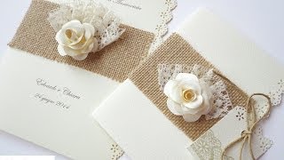 Partecipazioni di Nozze Shabby  Shabby Wedding Invitations [upl. by Iniretake]