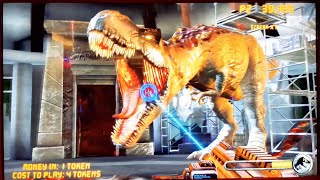 Jurassic Park Arcade Dinosaur Shooting game level 2 T Rex captured [upl. by Magnolia156]