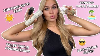 FACE TANNING TIPS AND TRICKS WITH LOTTIE TOMLINSON  LOOKFANTASTICCOM [upl. by Pearline]