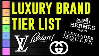 BRUTALLY HONEST Luxury Brand Tier List [upl. by Veron]