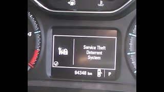 Holden RG Colorado GM Chevrolet quotService Anti Theft Deterrent Systemquot Fault solved MY1720 [upl. by Duester749]