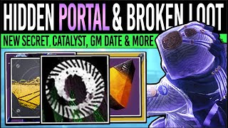 Destiny 2 CALENDAR UPDATES amp HIDDEN PORTAL Broken WEAPON Act 2 Perks Secret Drop GM Date amp More [upl. by Dyoll479]