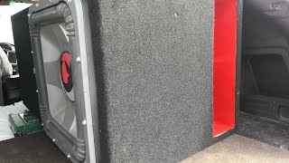 Single KICKER Solo X18 Very Crazy Bass Flexin Subwoofer [upl. by Filahk]