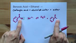 Benzoic Acid  Ethanol   Ethyl Benzoate  Water [upl. by Teodorico]