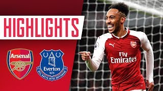 Aubameyang Mkhitaryan amp Ramsey on fire  Arsenal 51 Everton  Goals amp highlights [upl. by Klein]