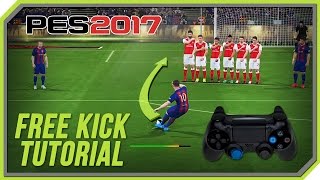 PES 2017 Free Kick Tutorial PS3 PS4 [upl. by Ahsenak]