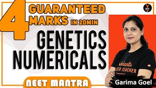 Genetics Numericals  4 Marks Guaranteed in NEET 2020  NEET Mantra by Garima Goel  NEET Biology [upl. by Ahterahs]