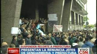 C5N  PROTESTA DE PREFECTURA Y GENDARMERÍA [upl. by Ot]