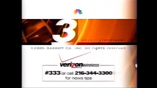 April 1314 2005 WKYCTV 3 NBC Cleveland Commercials MEGA BLOCK [upl. by Knight]