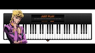 Giornos Theme Virtual Piano Sheets [upl. by Libbey]