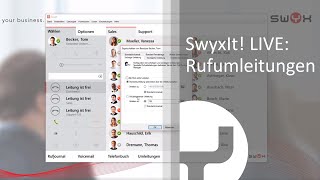 SwyxIt LIVE Rufumleitungen [upl. by Aliemaj]