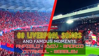 1 hour of Liverpool Songs from Anfield and European Finals [upl. by Lattimer]