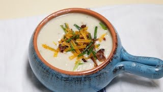 Creamy Potato Soup made from Leftover Mashed Potatoes [upl. by Jonme]