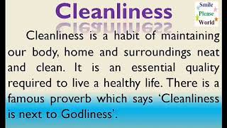 Essay on Cleanliness in English  Few lines on Cleanliness  Cleanliness paragraph [upl. by Rind411]