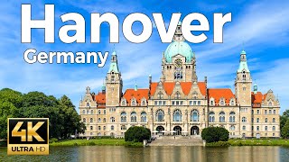 Hanover Germany Walking Tour 4k Ultra HD 60fps – With Captions [upl. by Sneve574]