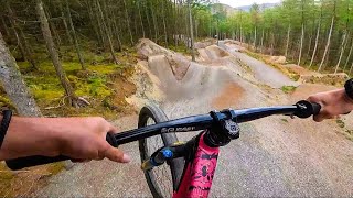 RIDING DOWNHILL FREERIDE LINES ON A DIRT JUMP BIKE FEELS INSANE [upl. by Nitsirk]