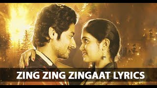 Zingat song lyrics  Ajay Atul  Zingaat [upl. by Anitsyrhk]