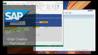 SAP GUI Scripting  Order Creation from Excel [upl. by Hertberg]