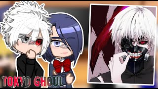 Tokyo Ghoul React to Kaneki  Gacha Club [upl. by Aroz]