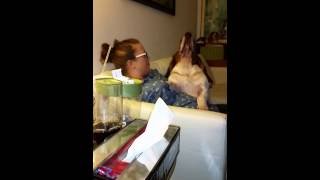 Basset Hound talking to his momma [upl. by Swec]