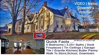 Victorian Homes In Maine For Sale Video  84 Military ST Houlton ME Property MOOERS REALTY 9024 [upl. by Htebsil]