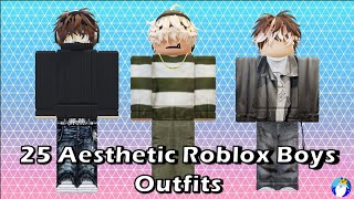 25 Aesthetic Roblox Boys Outfits [upl. by Braca143]