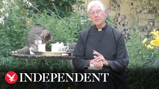 Canterbury Cathedral cat snatches vicars milk during morning prayer [upl. by Wagstaff751]