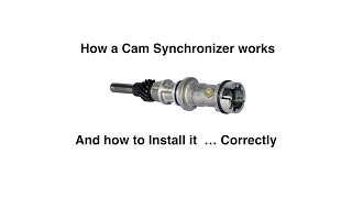 How a Cam Synchronizer Works [upl. by Eiznyl]