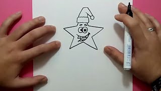 Como dibujar una estrella paso a paso 4  How to draw a star 4 [upl. by Leone]