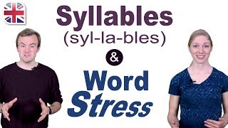 Syllables and Word Stress  English Pronunciation Lesson [upl. by Adnoloy]