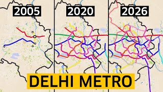 How Delhi Metro Became Indias Largest Metro Network [upl. by Asirac856]