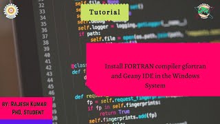 Install FORTRAN compiler gfortran and Geany IDE in the Windows System [upl. by Iras]