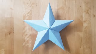 How to Make Origami Star 3D [upl. by Attenna]