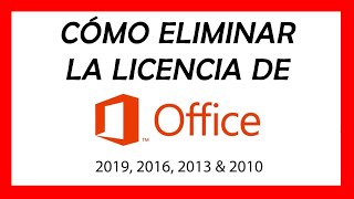 ✅ QUITAR CLAVE del producto DE OFFICE 👉 Cómo ELIMINAR y Desactivar LICENCIA de Microsoft OFFICE [upl. by Airdnas225]