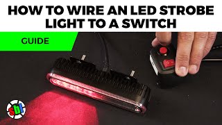 How To Wire an LED Strobe Light to a Switch [upl. by Ahsiel536]