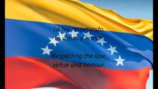 Venezuelan National Anthem  quotGloria Al Bravo Puebloquot ESEN [upl. by Renate295]